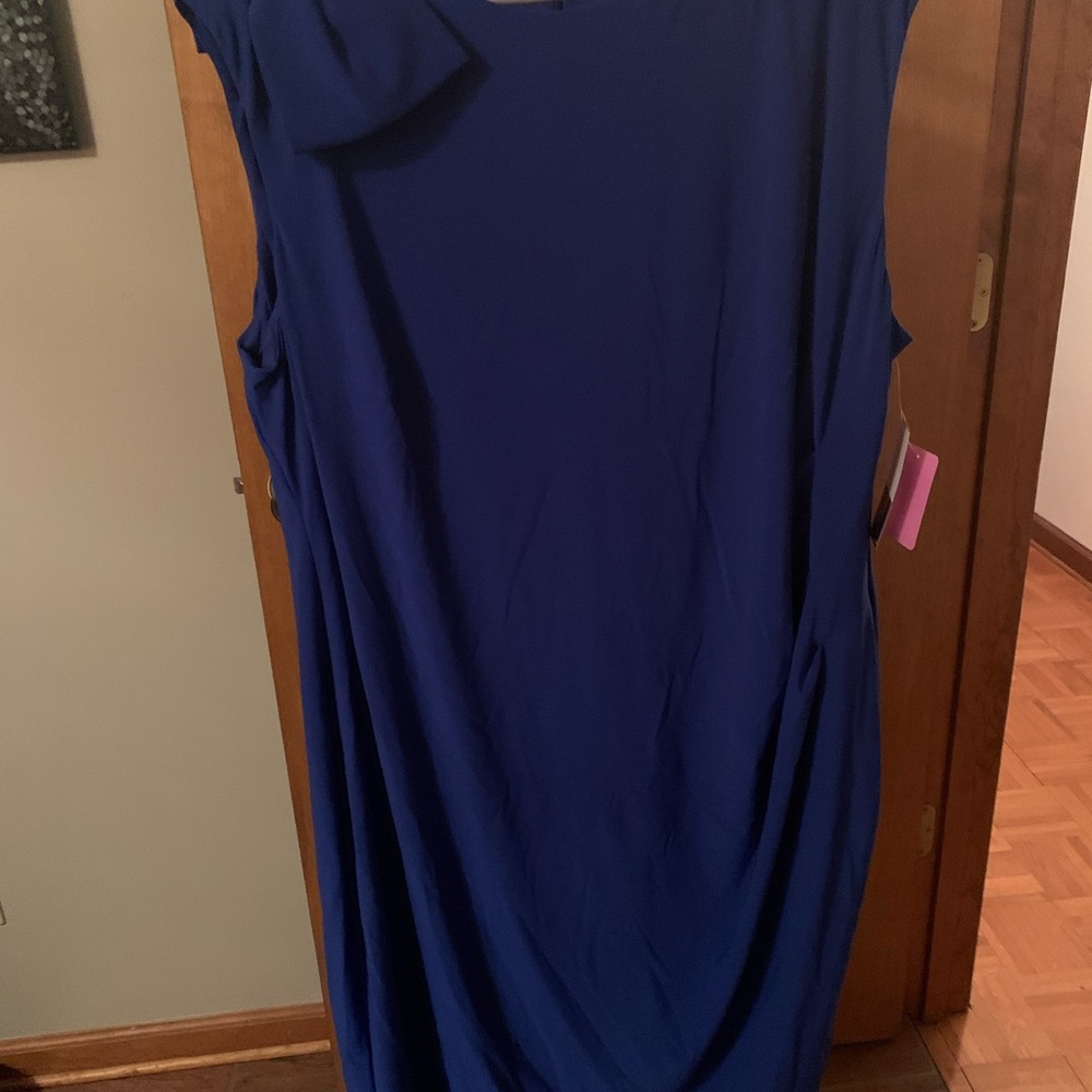 Jessica Howard Blue Sleeveless Dress